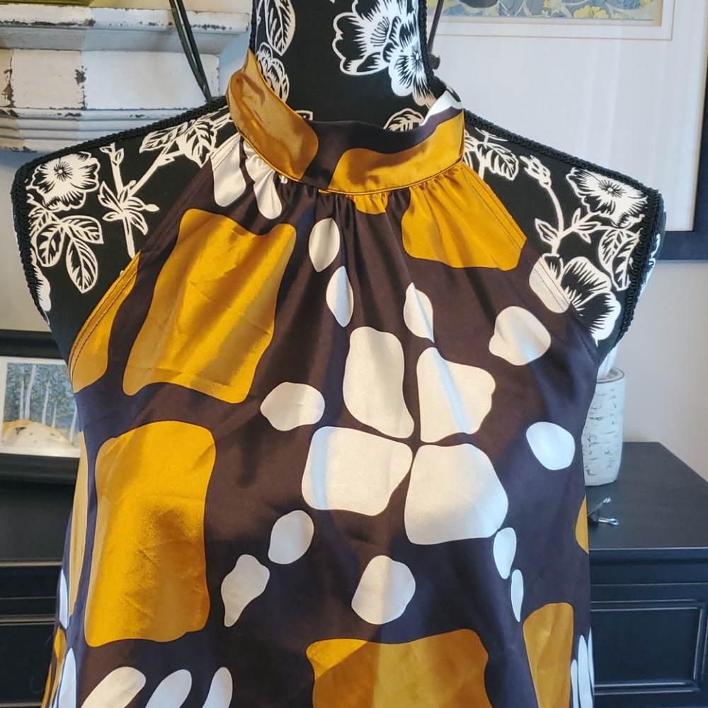 Halter 70s Vintage Style Top Large